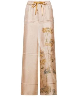 Pierre Louis Mascia Wide Trousers - Natural