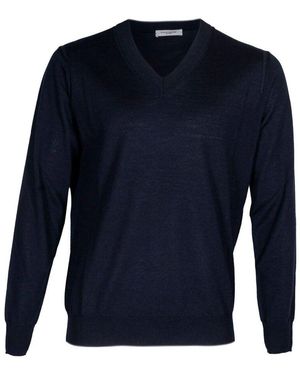 Paolo Pecora V-Neck Knitwear - Blue