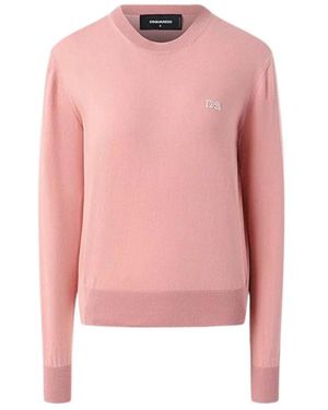 DSquared² Round-Neck Knitwear - Rosa