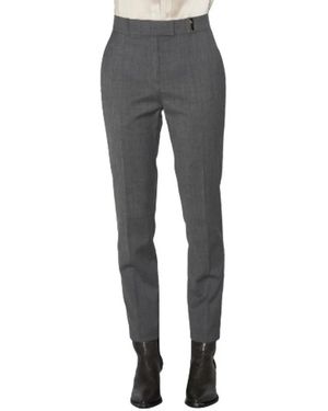 Barbara Bui Broeken ,Grijs ,Wol Elegante Op Maat Gemaakte Broek Met Gestructureerde Val