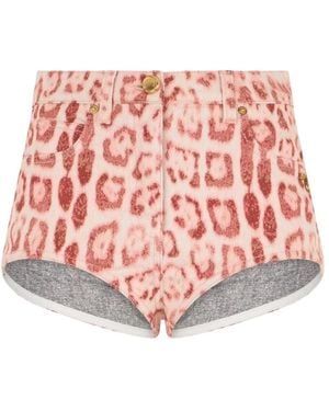 Roberto Cavalli Denim Shorts - Red