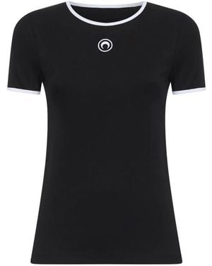 Marine Serre T-Shirts - Black