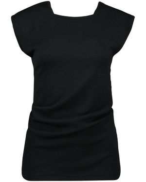 KHAITE Sleeveless Tops - Black