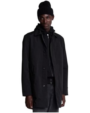 Lyle & Scott Single-Breasted Coats - Nero