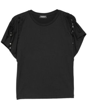 Dondup Tops ,Zwart ,Katoen 999 T-Shirt
