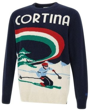 Mc2 Saint Barth Round-Neck Knitwear - Blue