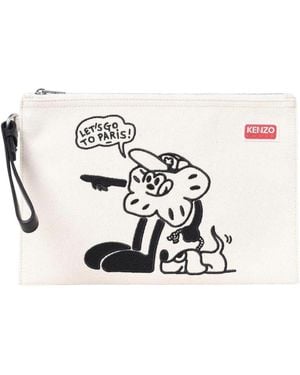 KENZO Clutches - White