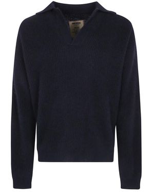 Uma Wang V-Neck Knitwear - Azul