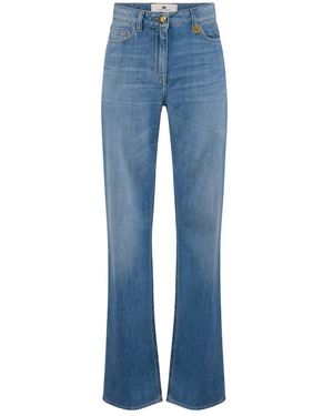 Elisabetta Franchi Boot-Cut Jeans - Azul