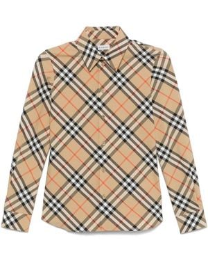 Burberry Camicia A Quadri Ip - Multicolore