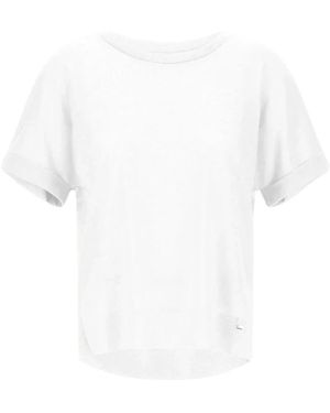 Herno T-Shirt Mit Rollärmeln - Weiß