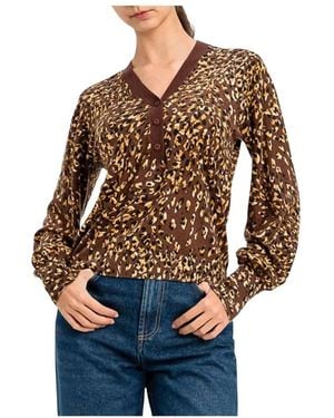 Twinset V-Neck Knitwear - Marron
