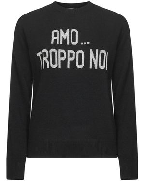 MC2 Saint Barth Round-Neck Knitwear - Black