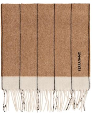 Ferragamo Sr Herringes Schal - Braun