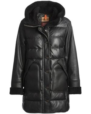 Parajumpers Demi Special Leren Jas - Zwart