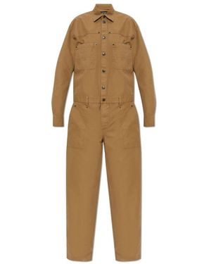 DSquared² Jumpsuits & Playsuits ,Bruin ,Katoen Jumpsuits & Playsuits - Naturel