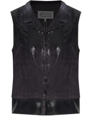 Maison Margiela Sleeveless Tops - Black