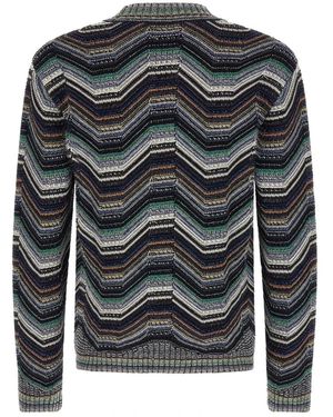 Missoni Truien & Vesten ,Veelkleurig ,Katoen Gebreide Kleding - Grijs