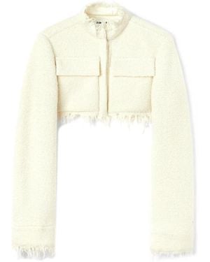 Jil Sander Tweed Jackets - Wit