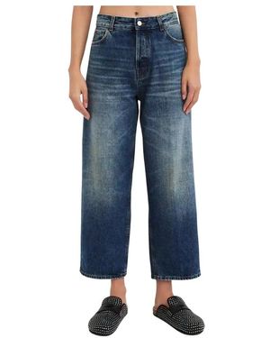 Haikure Cropped Jeans - Blue