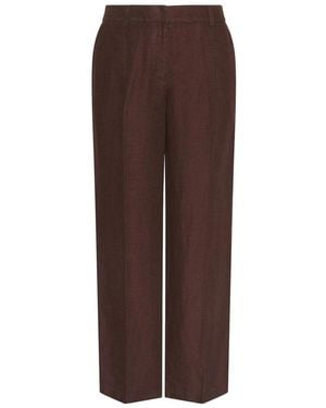 Moss Copenhagen Wide Trousers - Marrone