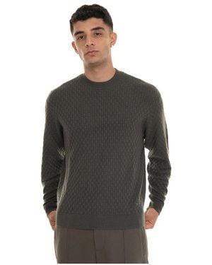 Emporio Armani Round-Neck Knitwear - Grijs