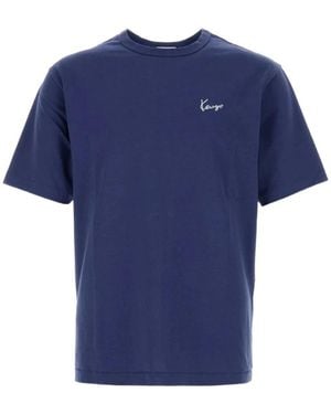KENZO Tops ,Blauw ,Katoen Work And Play T-Shirt