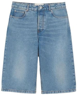 Ami Paris Denim Shorts - Azul