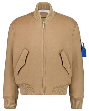 Off-White c/o Virgil Abloh Bomber Jackets - Natural