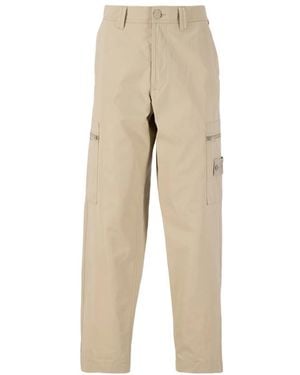 Stone Island Straight Trousers - Natural