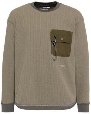 and wander Round-Neck Knitwear - Green