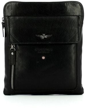 Aeronautica Militare Cross Body Messenger - Black