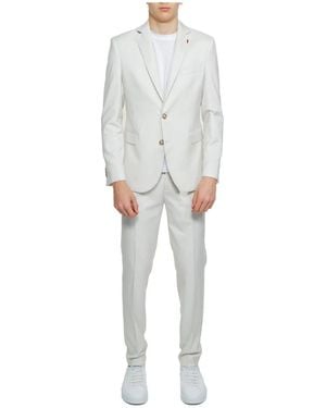 MULISH Single Breasted Suits - Grey