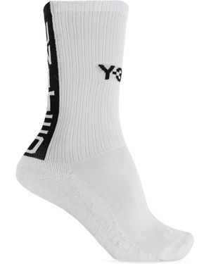 Y-3 Nbhd Ribbed Crew Socks - Wit