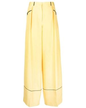 Bally Wide Pants - Yellow