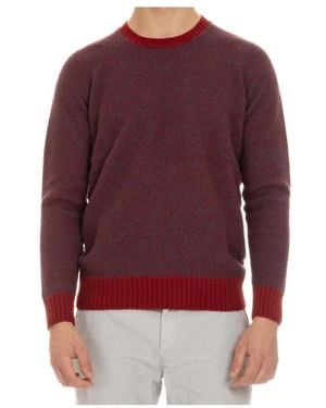 Drumohr Round-Neck Knitwear - Rosso