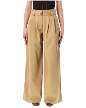 Sessun Wide Trousers - Natural