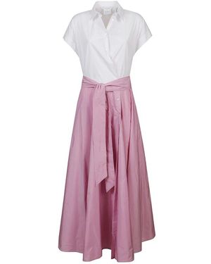 Sara Roka Kleedjes ,Veelkleurig ,Maryellen Long Dress - Paars