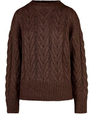 Bomboogie Round-Neck Knitwear - Marrone