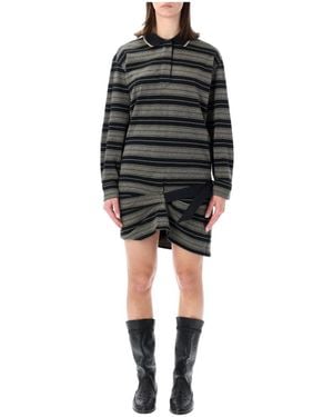 Isabel Marant Kleedjes ,Veelkleurig ,Katoen Isea Mini Dress - Zwart