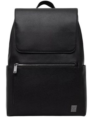 Calvin Klein Emblem Hw Flap Backpack - Zwart