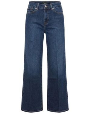 7 For All Mankind Wide Jeans - Blue