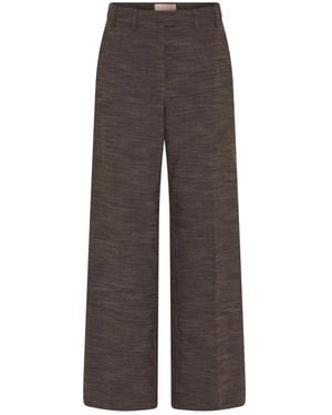 GUSTAV Wide Trousers - Brown
