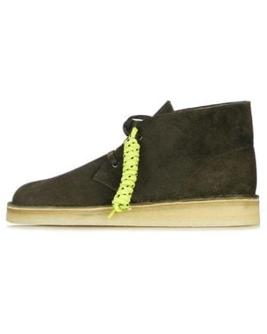 Clarks Lace-Up Boots - Green