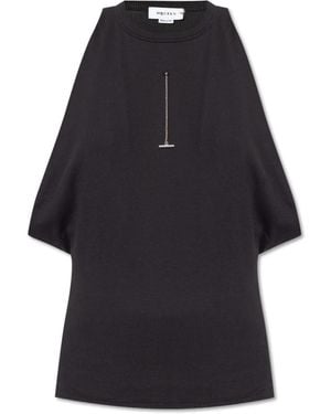 McQueen Sleeveless Tops - Black