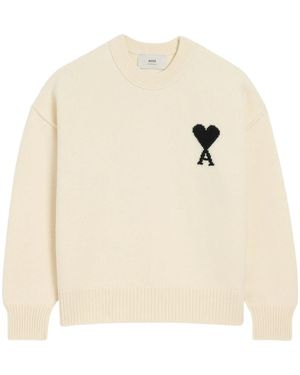 Ami Paris Crewneck Sweater - Wit