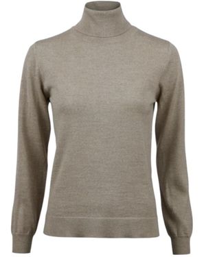 Stenströms Rullekravesweater I Merinould - Grau