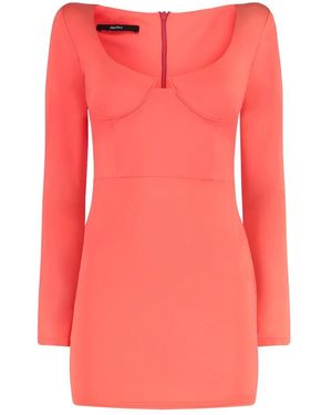 Alex Perry Kleedjes ,Rood ,Nylon Mini Jurk - Roze