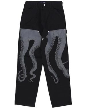 Octopus Wide Pants - Black