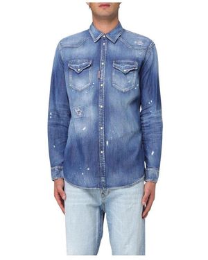 DSquared² Denim Shirts - Bleu